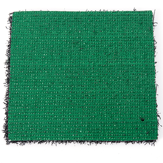 Green backing of Hyrox turf sample